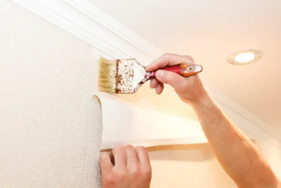 Pose de papier peint à Dompierre — revêtements muraux et toiles de verre